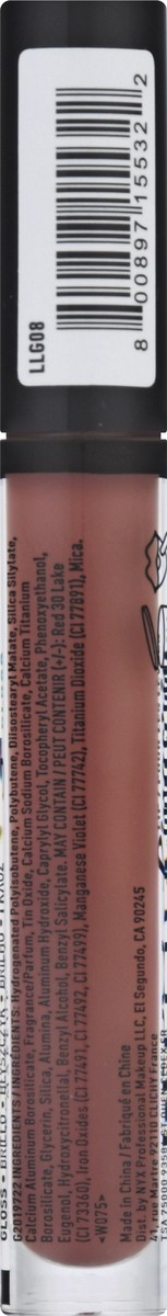 slide 3 of 11, NYX Professional Makeup Euro Trash LLG08 Lip Gloss 0.11 oz, 0.11 fl oz