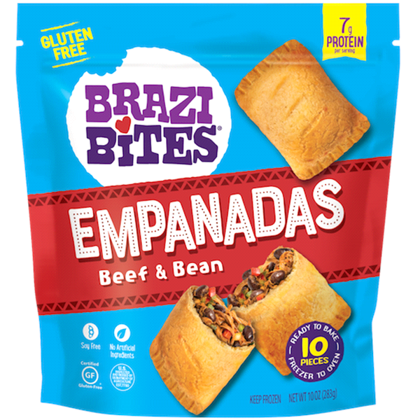 slide 1 of 1, Brazi Bites Chickpea Veggie Empanadas, 10 oz