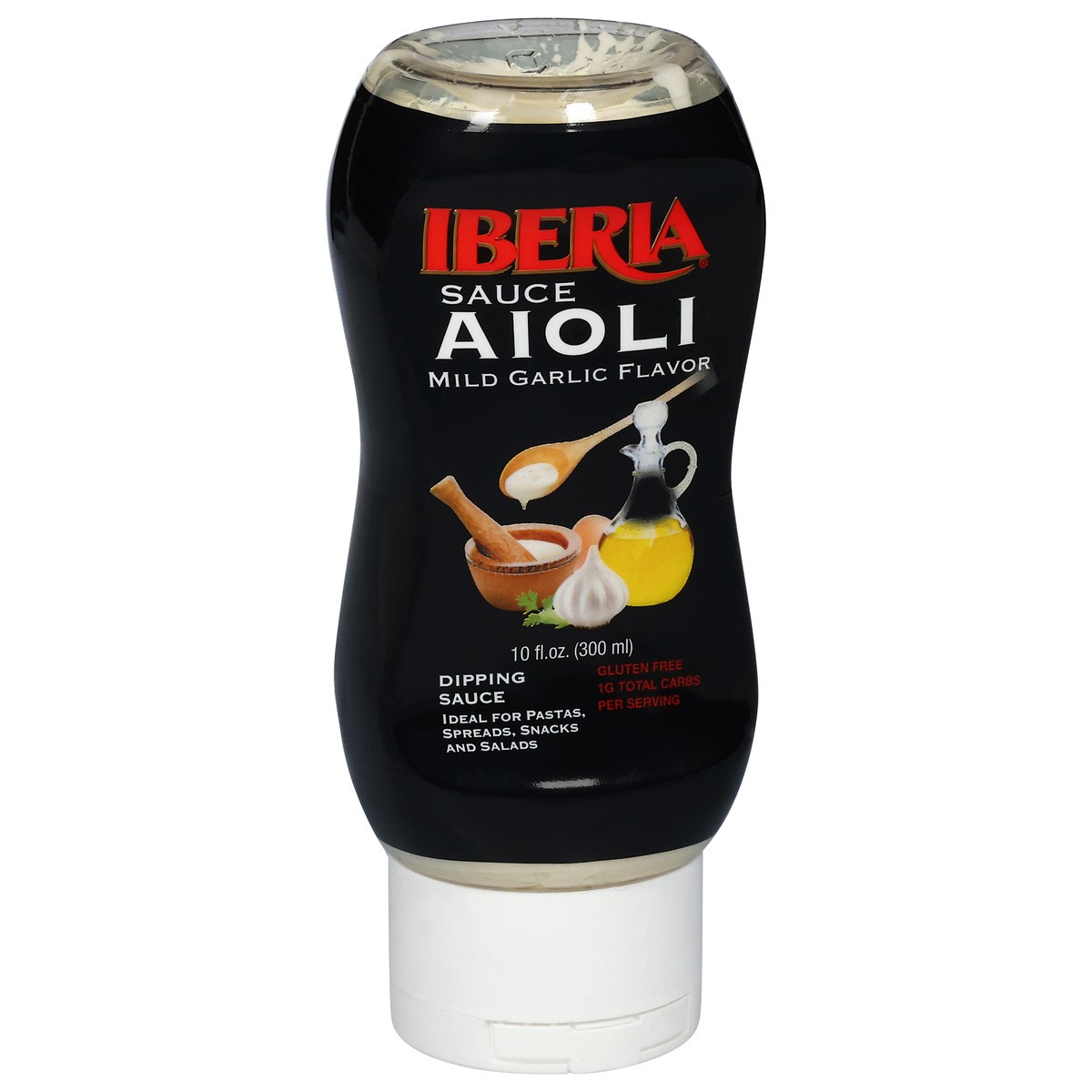 slide 4 of 4, Iberia Aioli Mild Garlic Flavor Dipping Sauce 10 fl oz, 1 ct