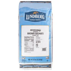 Lundberg Family Farms American Brown Basmati Organic Gourmet Rice 25 lb