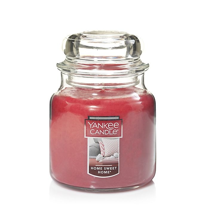 slide 1 of 2, Yankee Candle Housewarmer Home Sweet Home Medium Classic Jar Candle, 1 ct