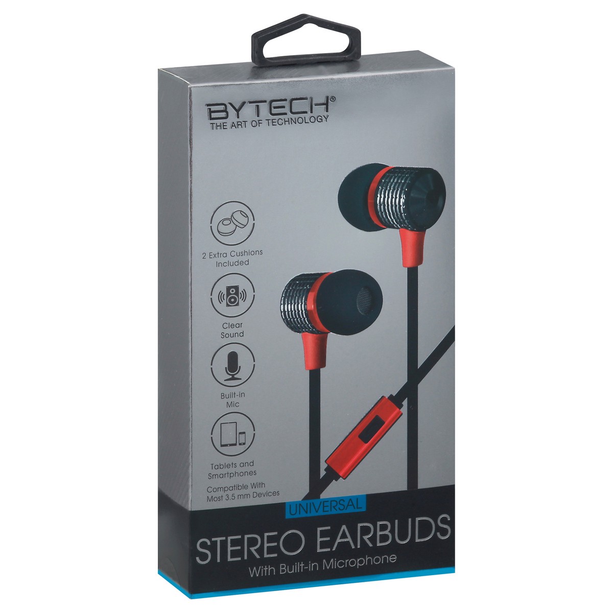 slide 1 of 1, Bytech Universal Stereo Earbuds 1 ea, 1 ea