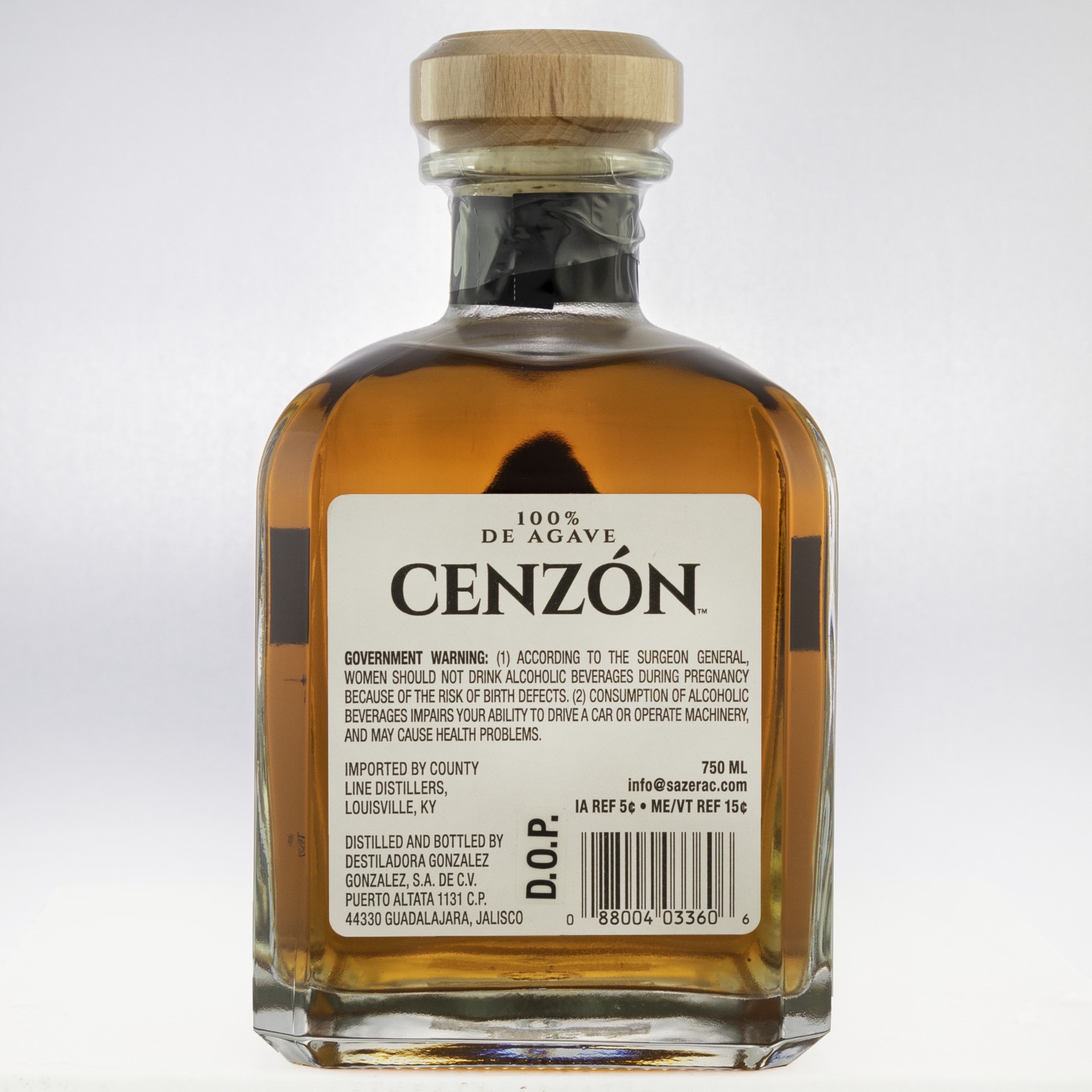 slide 2 of 2, Cenzon Anejo 100% De Agave Tequila, 750 ml
