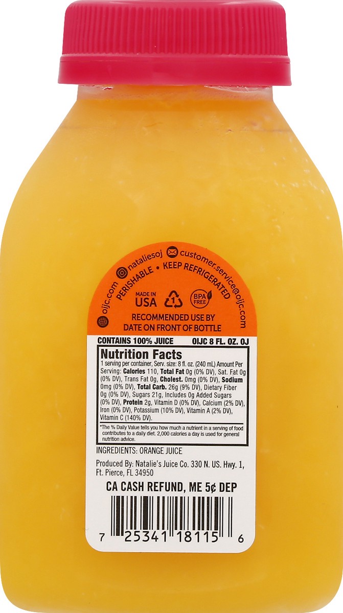 slide 3 of 9, Natalie's Orange Juice 8 fl oz, 8 fl oz