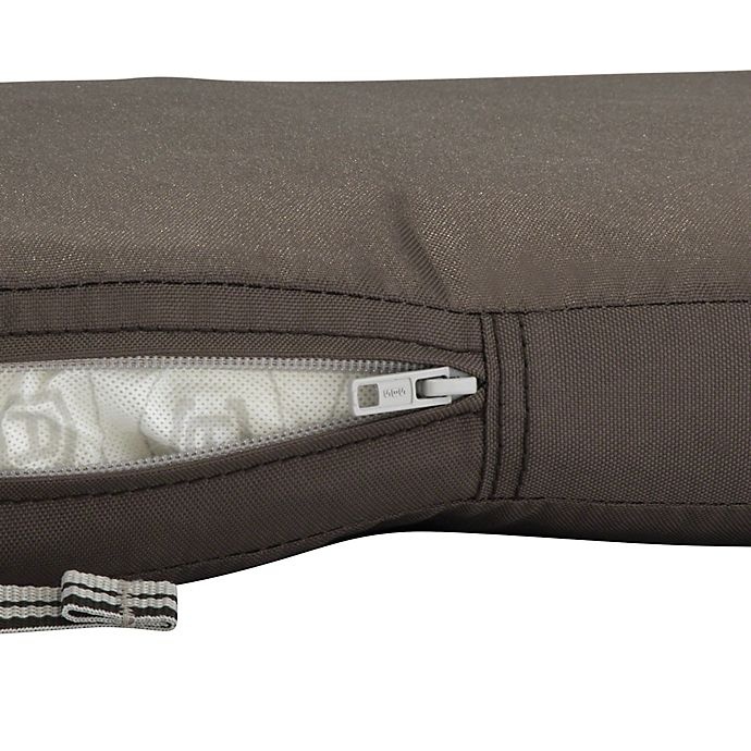 slide 2 of 18, Classic Accessories Ravenna Rectangle Patio Seat Cushion Slip Cover and Foam - Taupe, 1 ct