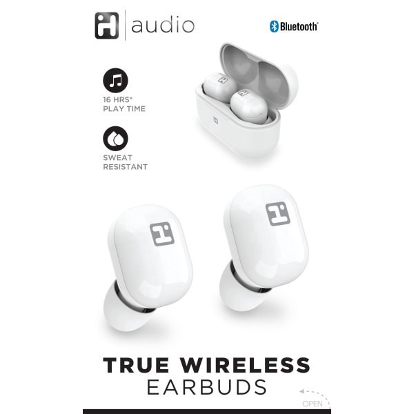 slide 1 of 2, iHome Xt-10 Truly Wireless Earbuds, White., 1 ct