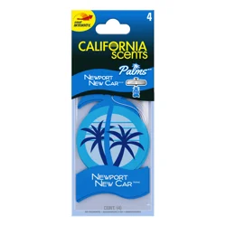 California Scents Palms Paper Newport New Car Air Freshener
