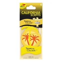 California Scents Palms Paper Tropical Colada Air Freshener