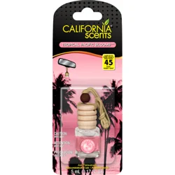 California Scents Tropical Pacific Blooms Hanging Vial Car Air Freshener - 1 Count