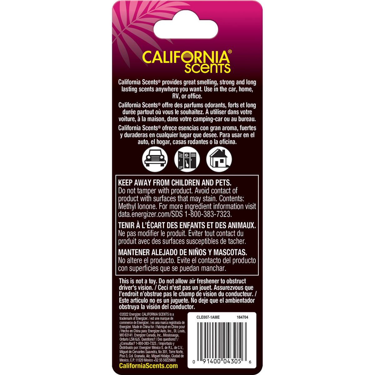 slide 2 of 2, California Scents Lei Coronado Cherry Car Air Freshener, 1 ct