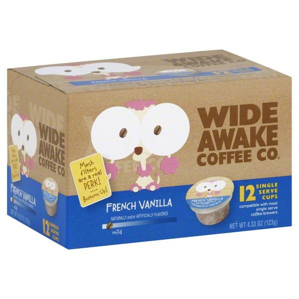 slide 1 of 1, Wide Awake Coffee Co. K-Cups - French Vanilla - 12 ct, 12 ct