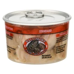 Baltimore Clam & Oyster Co. Fresh Shucked Standard Oysters 8 fl oz