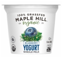 slide 1 of 3, Maple Hill Creamery Maple Hill 100% Grassfed Organic Blueberry Yogurt, 5.3 oz