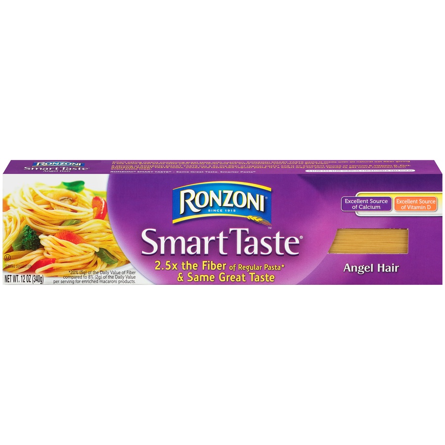 slide 1 of 1, Ronzoni Smart Taste Angel Hair, 12 oz