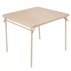 34" Square Vinyl Top Folding Card Table