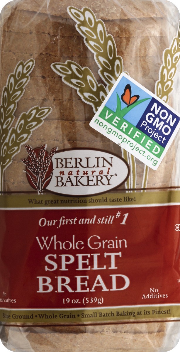 slide 5 of 5, Berlin Natural Bakery Spelt Bread 1.3Lb, 1.3 lb
