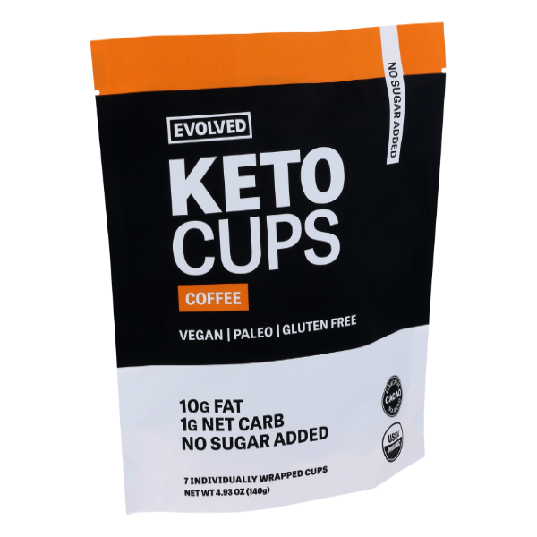 slide 1 of 1, EVOLVED Coffee Keto Cups, 7 ct