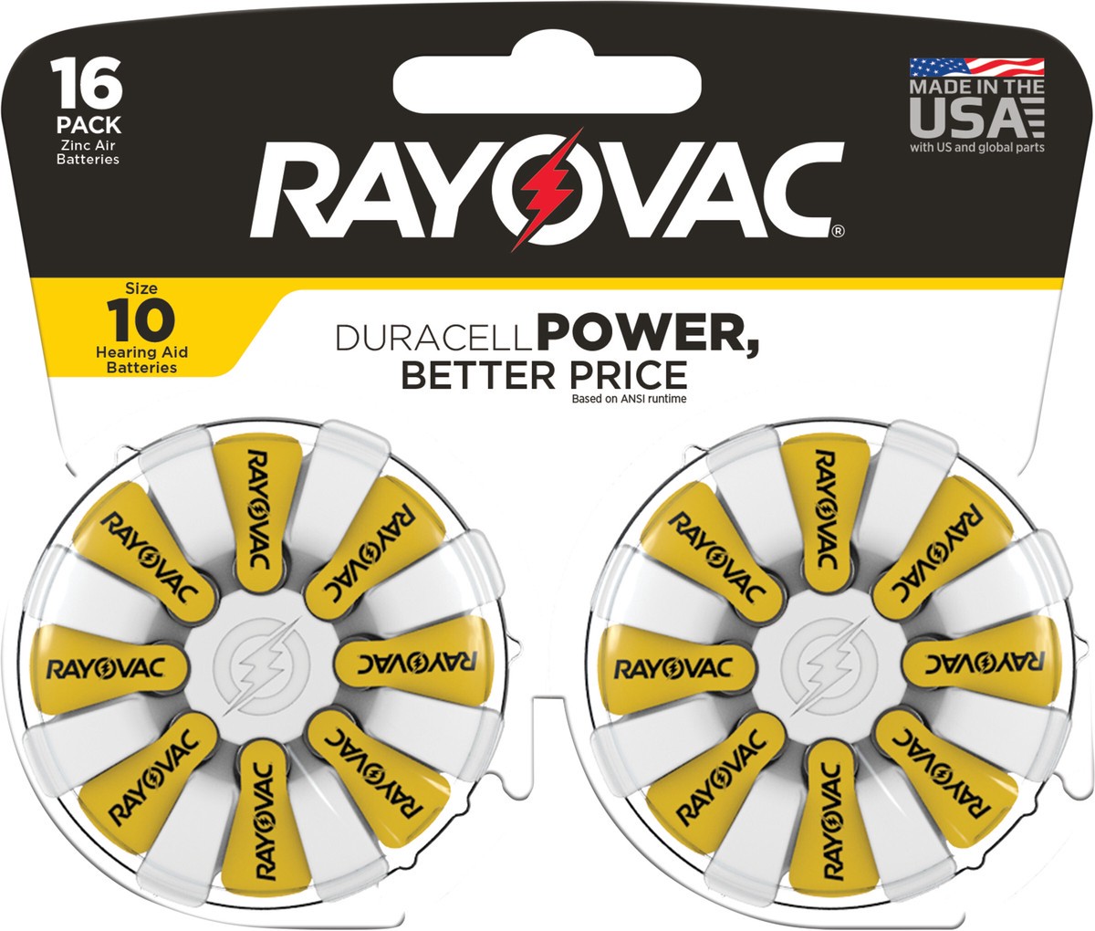 slide 2 of 3, Rayovac Size 10 Hearing Aid Battery - 16pk, 16 ct