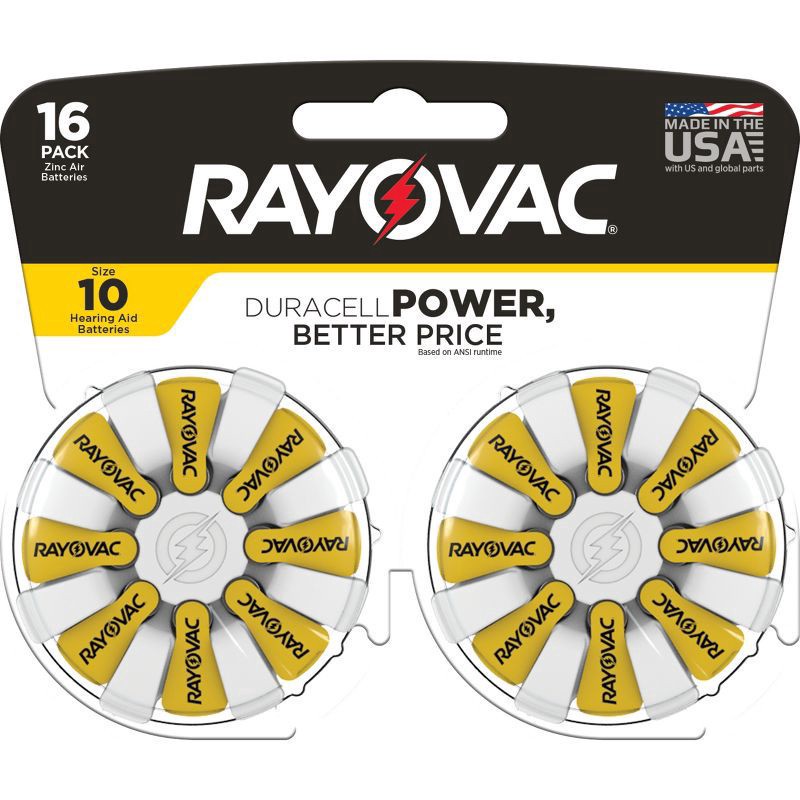 slide 1 of 3, Rayovac Size 10 Hearing Aid Battery - 16pk, 16 ct