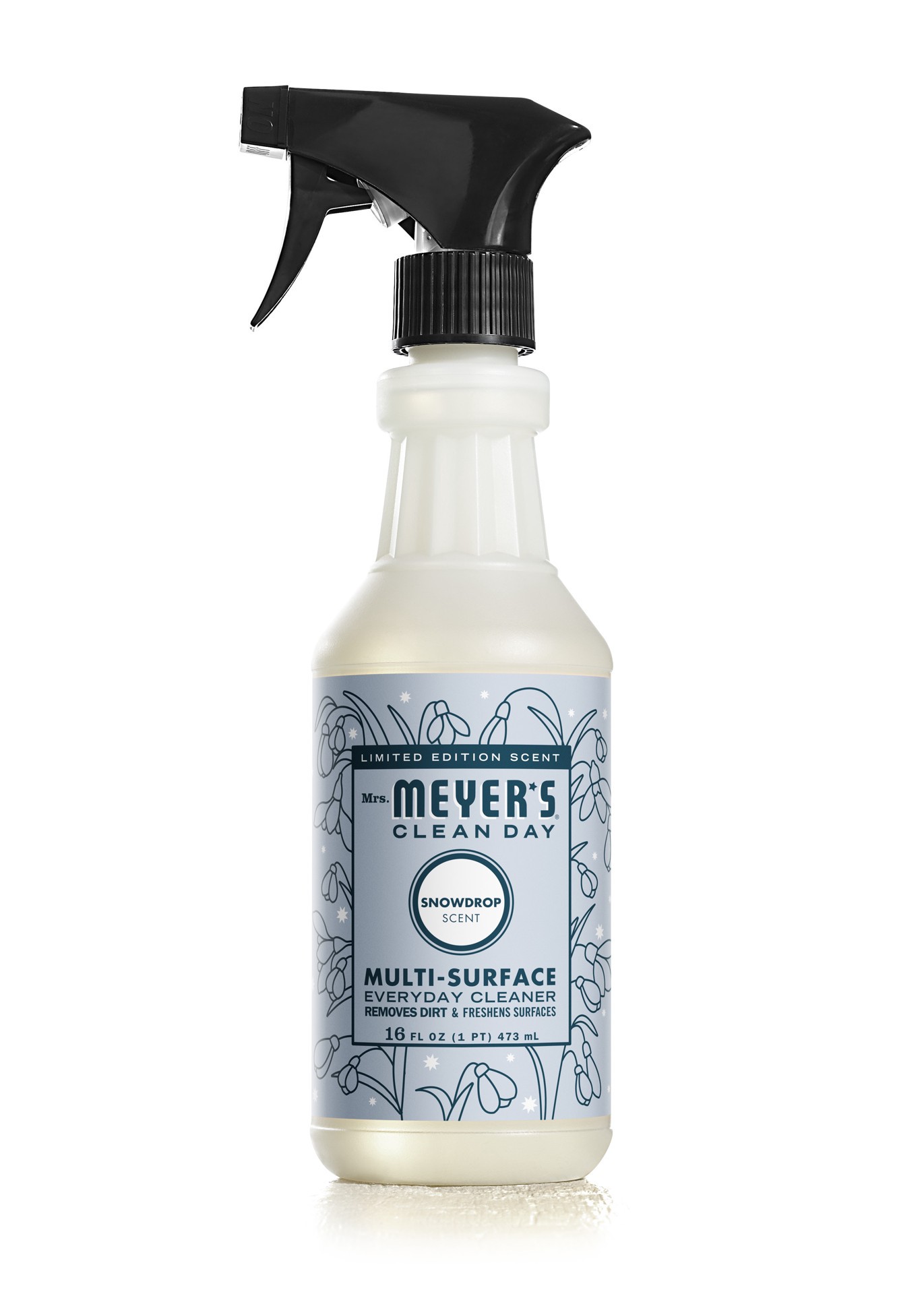 slide 8 of 9, Mrs. Meyer's Mrs. Meyer''s Clean Day Multi-Surface Everyday Cleaner, Limited Edition Snowdrop Scent, 16 Ounce Bottle, 16 fl oz