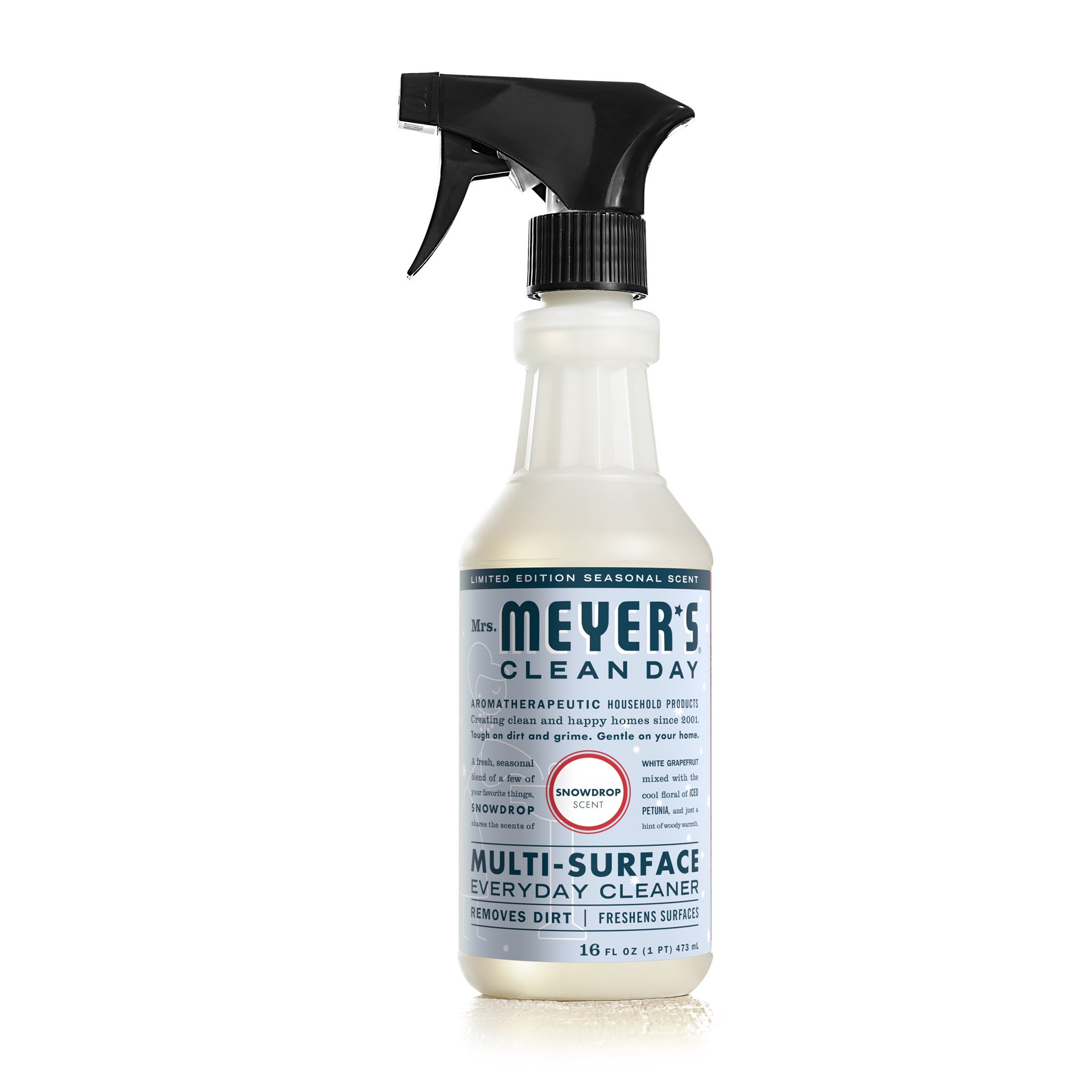 slide 9 of 9, Mrs. Meyer's Mrs. Meyer''s Clean Day Multi-Surface Everyday Cleaner, Limited Edition Snowdrop Scent, 16 Ounce Bottle, 16 fl oz