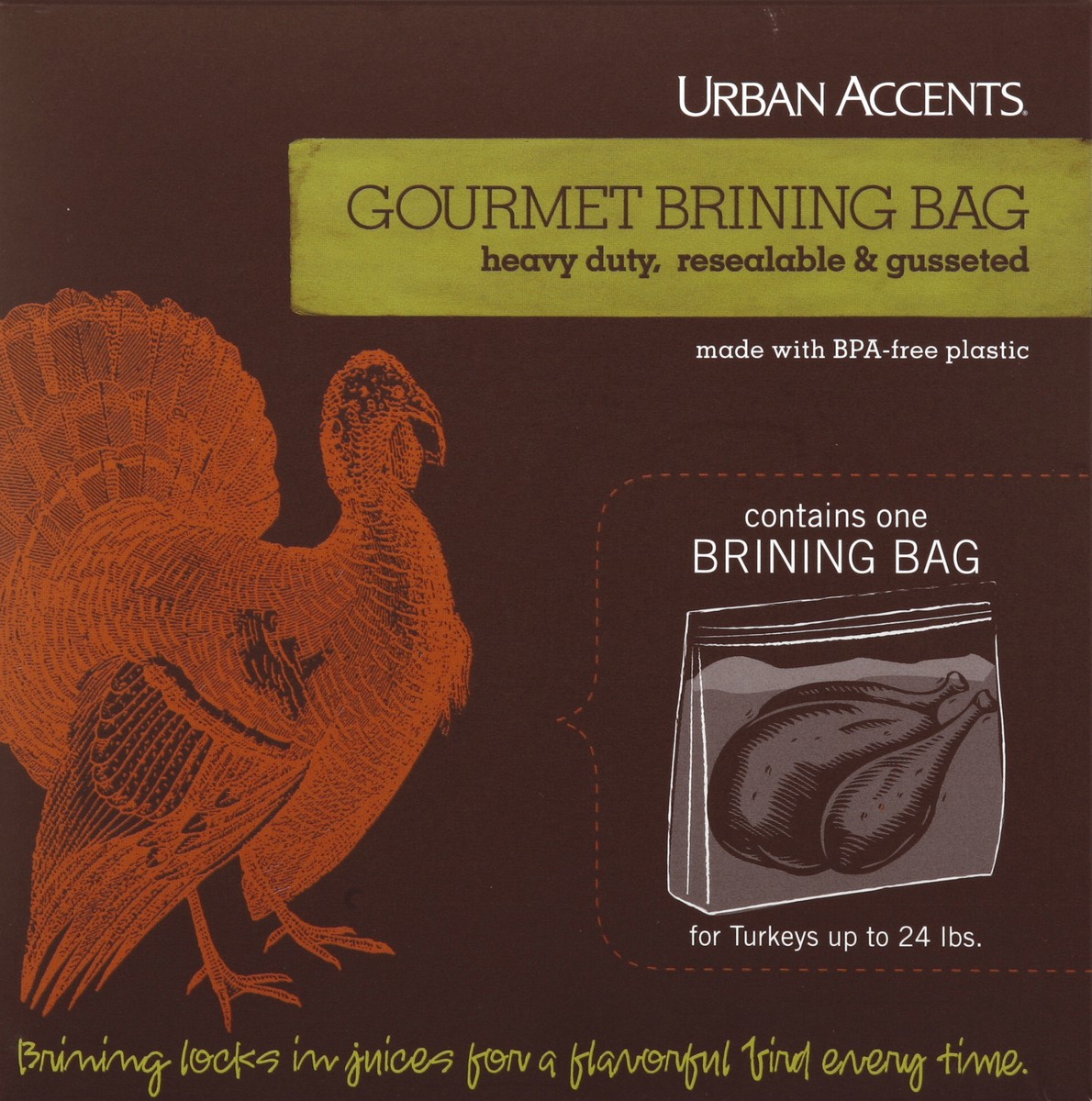 slide 3 of 5, Urban Accents Gourmet Brining Bag, 3.2 oz