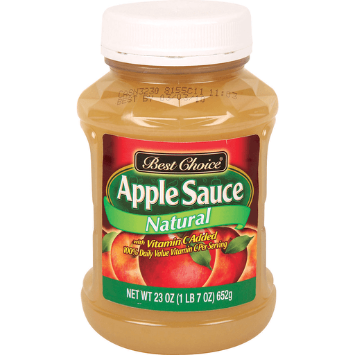 slide 1 of 1, Best Choice N/S Natural Applesauce, 23 oz