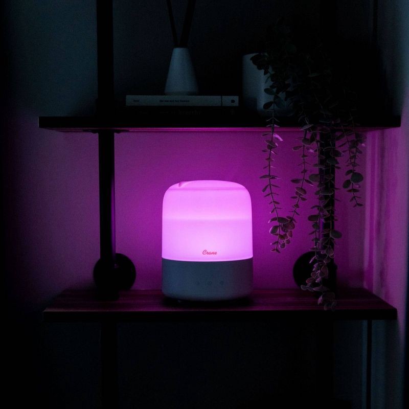 slide 7 of 8, Crane 3-in-1 Cool Mist Humidifier with Essential Oil Diffuser and Sleep Support Night Light - 0.5gal, 1/2 gal