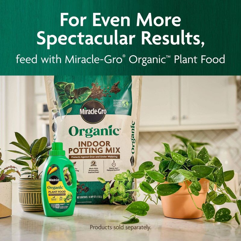 slide 10 of 11, Miracle-Gro 8qt Organic Indoor Potting Mix, 8 qt