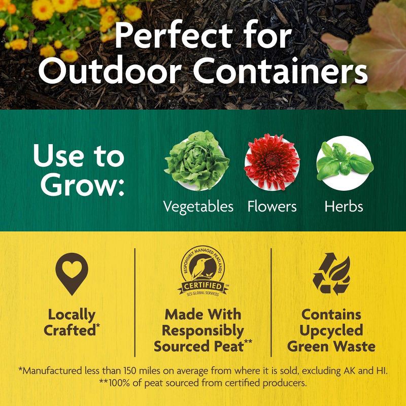 slide 2 of 10, Miracle-Gro Organic Outdoor Mix 3lbs Potting Soil, 3 lb