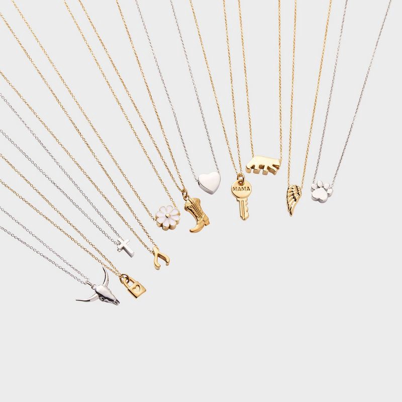 slide 4 of 6, Tiny Tags 14K Gold Ion Plated Cowboy Boot Necklace - Gold, 1 ct