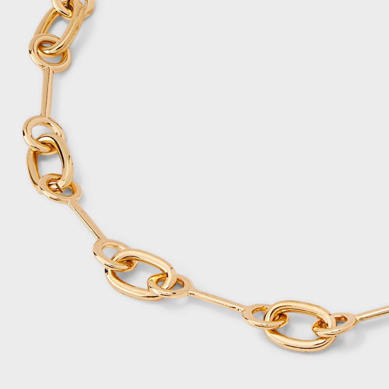 slide 4 of 4, All Around Rolo Chain Necklace - A New Day™ Gold: Nickel-Free Metal, Lobster Claw Clasp, 16" Length, Chain Style, 1 ct