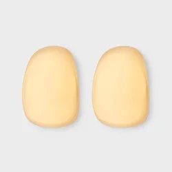 Chunky Hoop Earrings - Universal Thread™ Metallic Gold: Nickel-Free Metal, Post Closure, 1" Length, 0.5" Width, 0.015 lbs