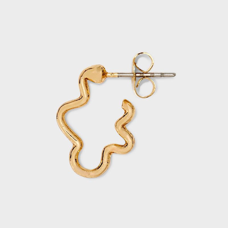 slide 2 of 2, Mixed Heart Ear Cuff and Hoop Earring Set 8pc - Universal Thread™: Nickel-Free Metal, Post Closure, 15+ Age, Studs Included, 8 ct