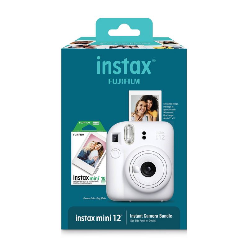 slide 2 of 10, Fujifilm instax mini 12 Bundle - Clay White, 1 ct