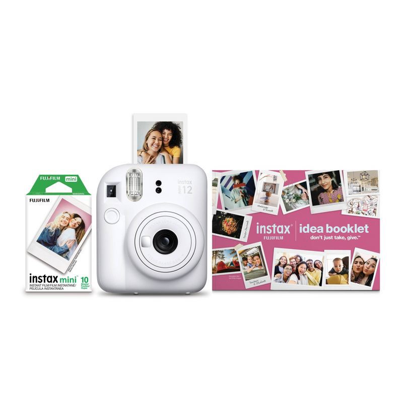 slide 1 of 10, Fujifilm instax mini 12 Bundle - Clay White, 1 ct