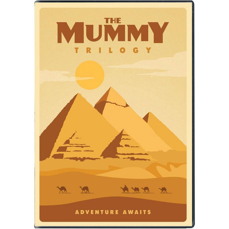slide 1 of 2, Universal Home Video The Mummy Trilogy - Travel Poster (Line Look) (DVD), 1 ct