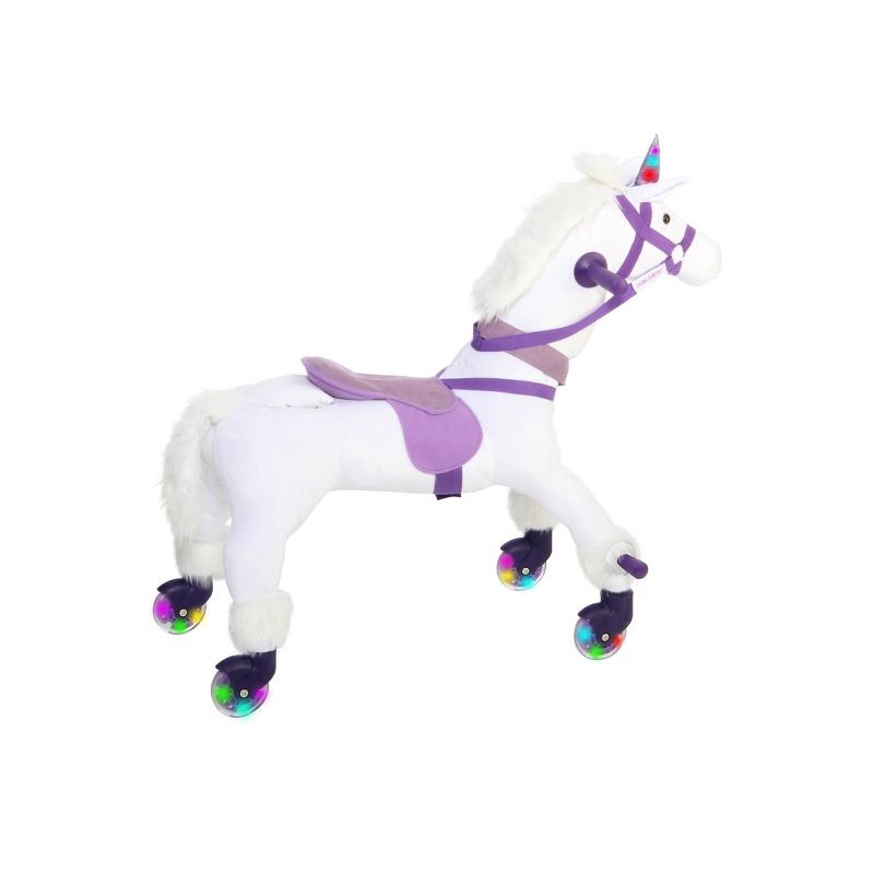 slide 17 of 17, Power Pony Push Riding Toy - Crystal: Steel Pedal & Push, 3+ Years, 100 lb Capacity, 100 lb