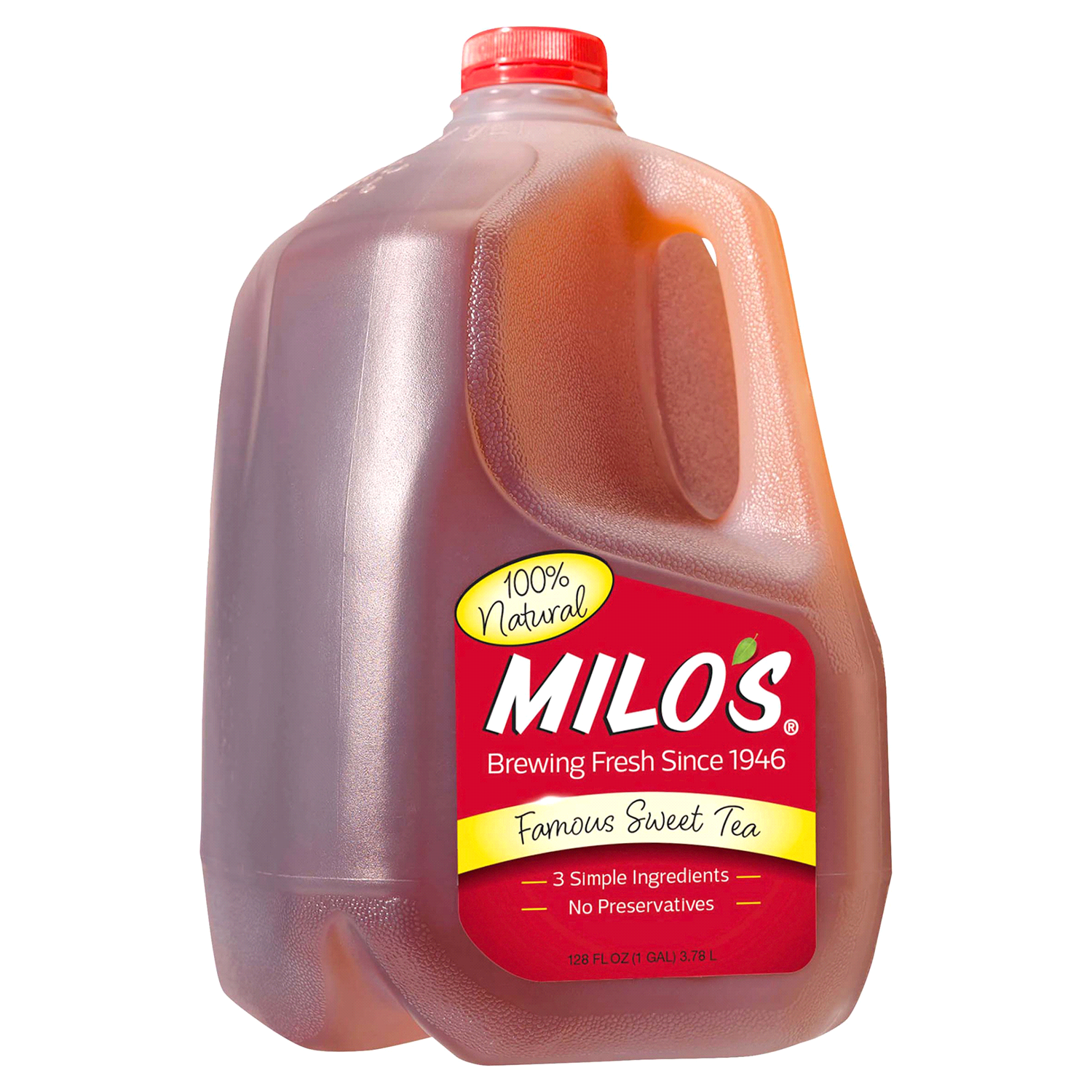 slide 2 of 2, Milo's Tea, Famous Sweet, 128 fl oz