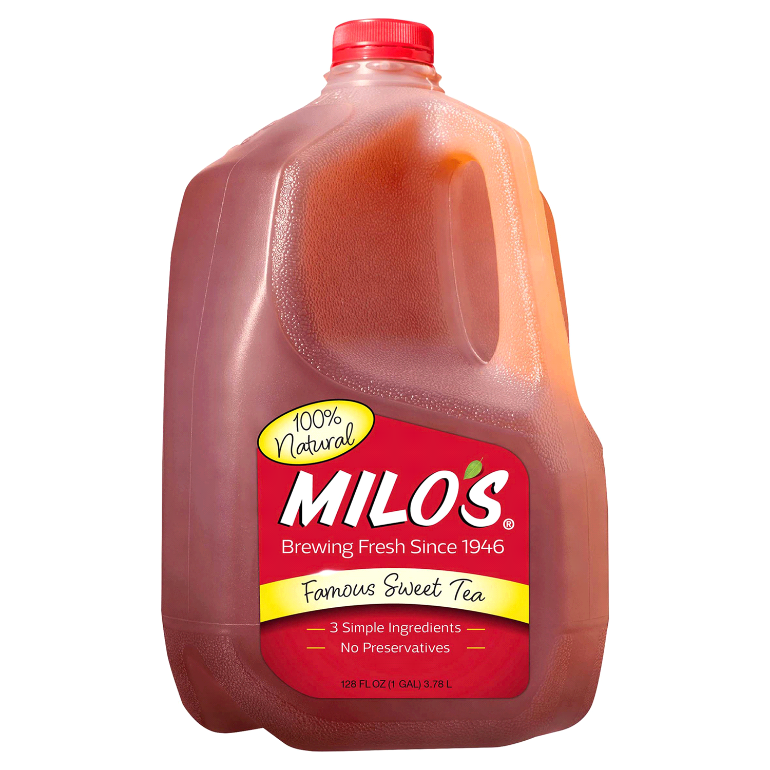 slide 1 of 2, Milo's Tea, Famous Sweet, 128 fl oz