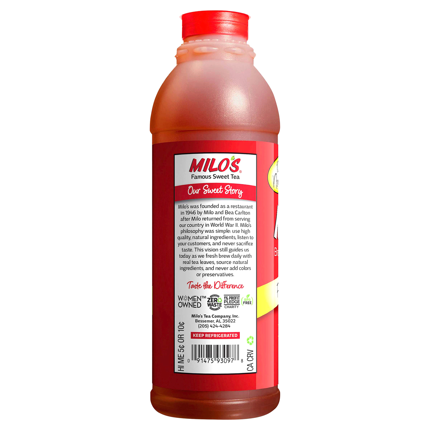 slide 2 of 2, Milo's Tea, Famous Sweet, 20 fl oz