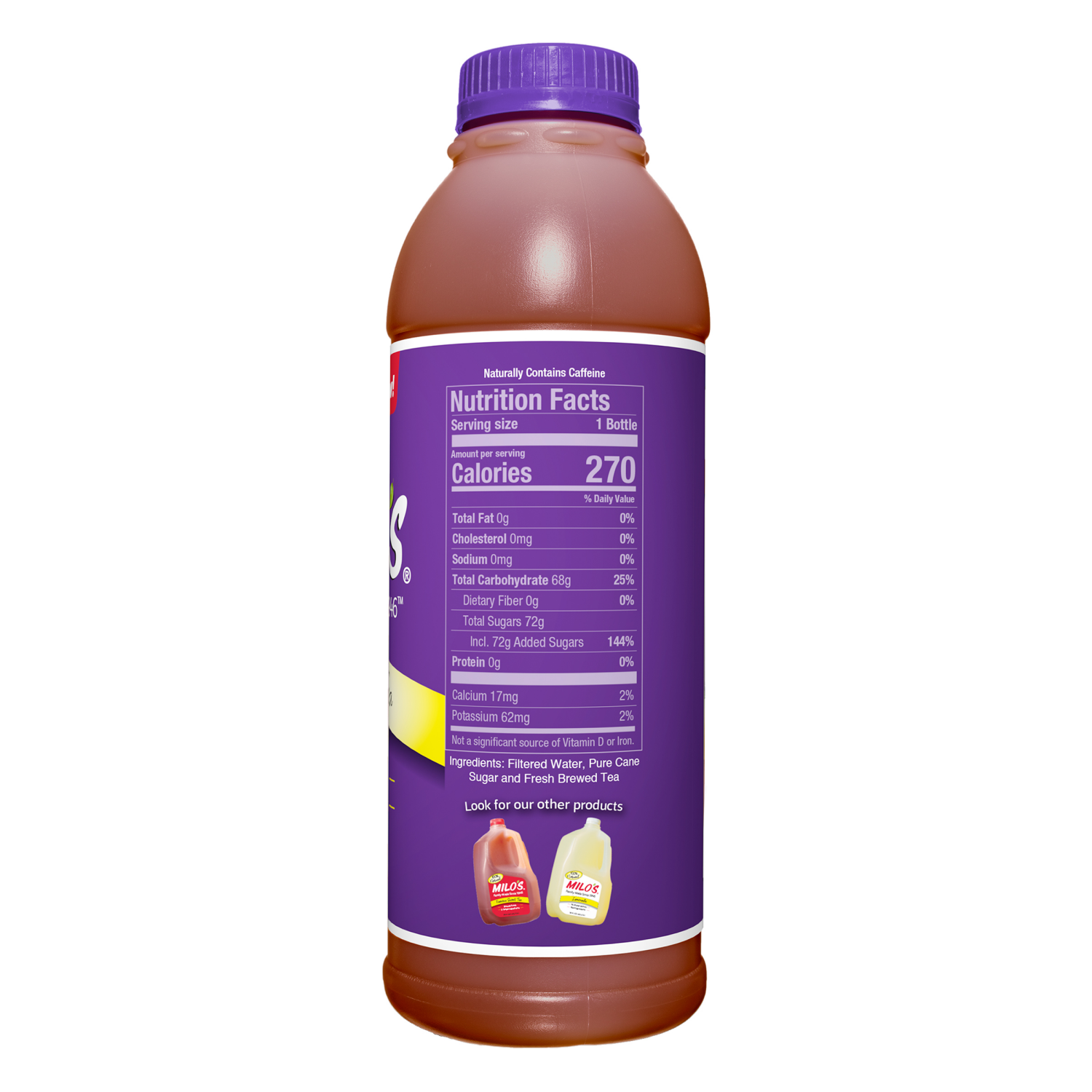 slide 2 of 3, Milo's Tea, Extra Sweet, 20 oz