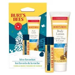 Burt's Bees Holiday Hive Favorites Gift Set - Lip Balm + Body Lotion - Vanilla Bean - 1.15oz