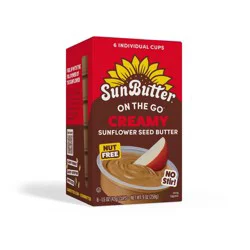 Sunbutter On the Go Cups Creamy Sunflower Spread - 9oz/6ct