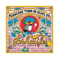 Fishwife Tinned Seafood Co Albacore Tuna in Olive Oil - 3.2oz