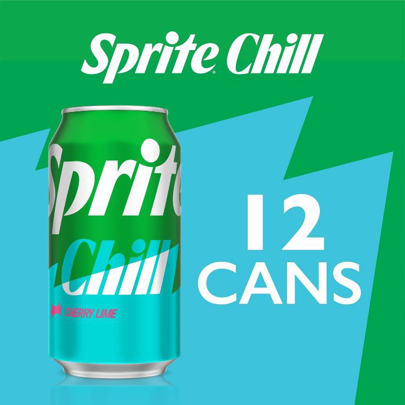 slide 2 of 6, Sprite Chill Cherry Lime Natural Flavor Soda - 12pk/12 fl oz Cans, 12 ct; 12 fl oz