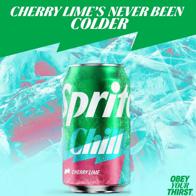 slide 2 of 7, Sprite Chill Cherry Lime Natural Flavor Soda - 12pk/12 fl oz Cans, 12 ct; 12 fl oz