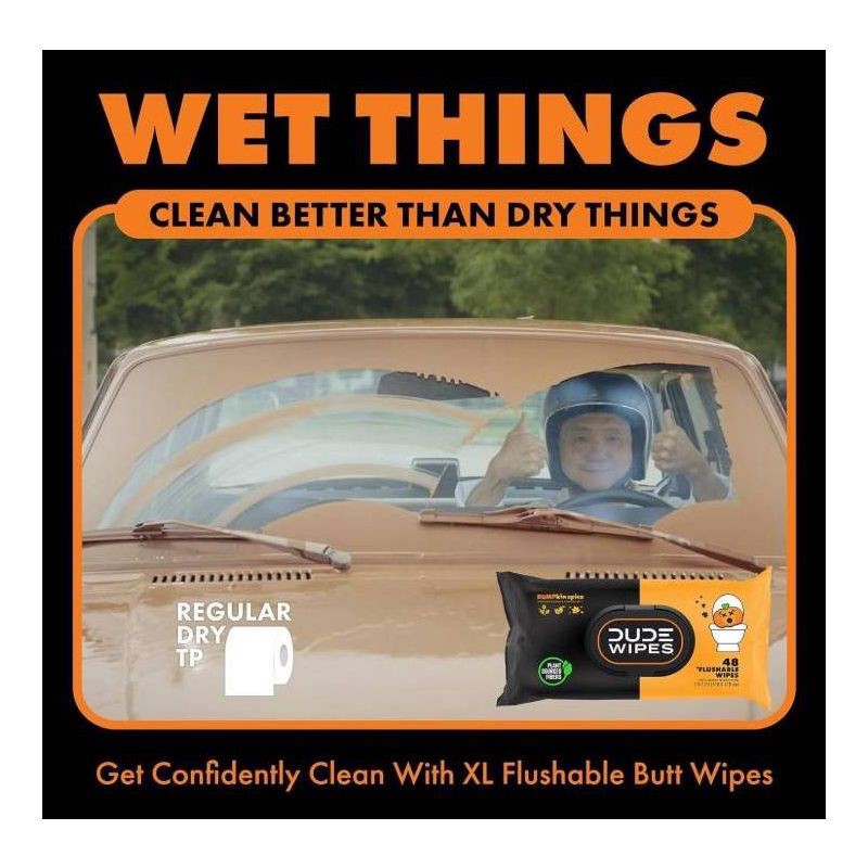 slide 3 of 6, Dude Wipes Dumpkin Spice Flushable Wipes - 3pk/144ct, 3 pk; 144 ct