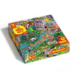 Magic Puzzle Company Big Rock City Jigsaw Puzzle - 1000pc: Collage, Educational Focus on Memory & Fine Motor Skills
