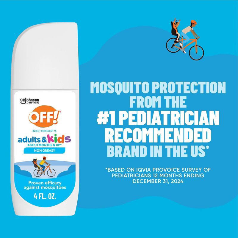 slide 8 of 13, OFF! Adults and Kids Mosquito Repellent Picaridin Bug Spray - 4 fl oz, 4 fl oz